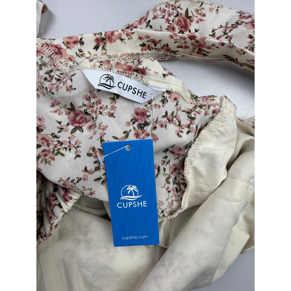 NWT CUPSHE Whimsical Blooms Floral Mini Dress Size Medium - Picture 5 of 7
